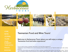Tablet Screenshot of herbaceoustours.com.au